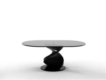 ARIEL - Oval glass coffee table by Tonin Casa - view 2